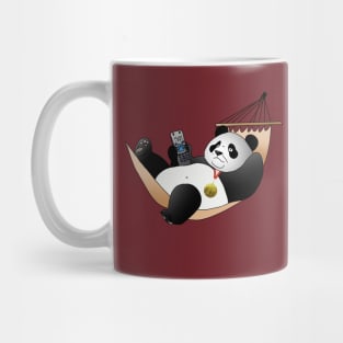 Panda - Medal Gold, animal, Lazy, Nature Lovers, Panda gifts for girls, sneezing panda, zoo, Mug